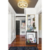Crystorama Clover 18.25'' Semi Flush Mount in Aged Brass - Lifestyle View