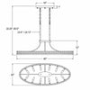 Crystorama Clover 45'' Oval Chandelier - Product Dimensions