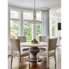 Crystorama Clover 28.75'' Chandelier in Aged Brass - Lifestyle View