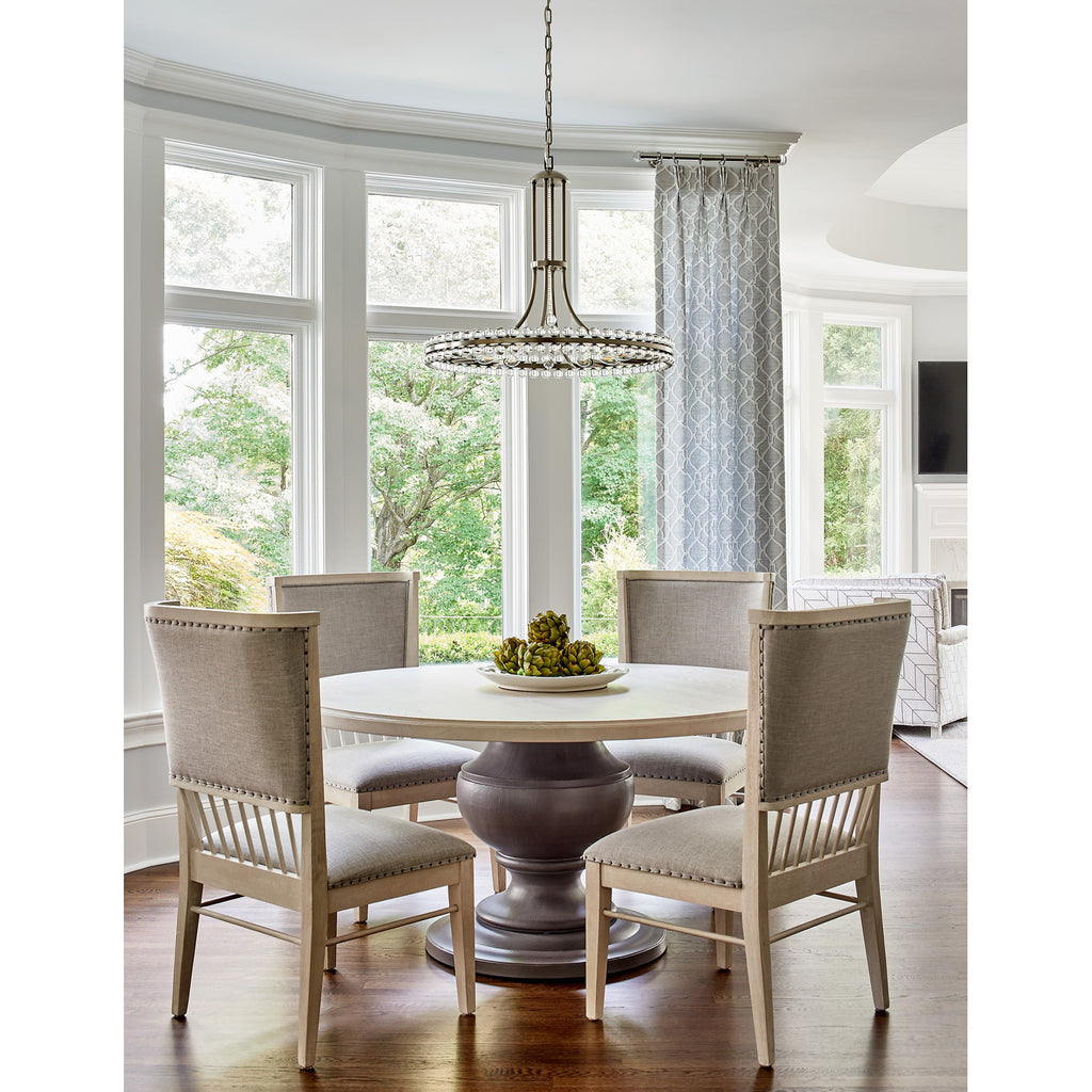Crystorama Clover 28.75'' Chandelier in Aged Brass - Lifestyle View
