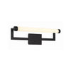 Crystorama Clinton 26.25'' Integrated LED Picture Light in Matte Black - Front View