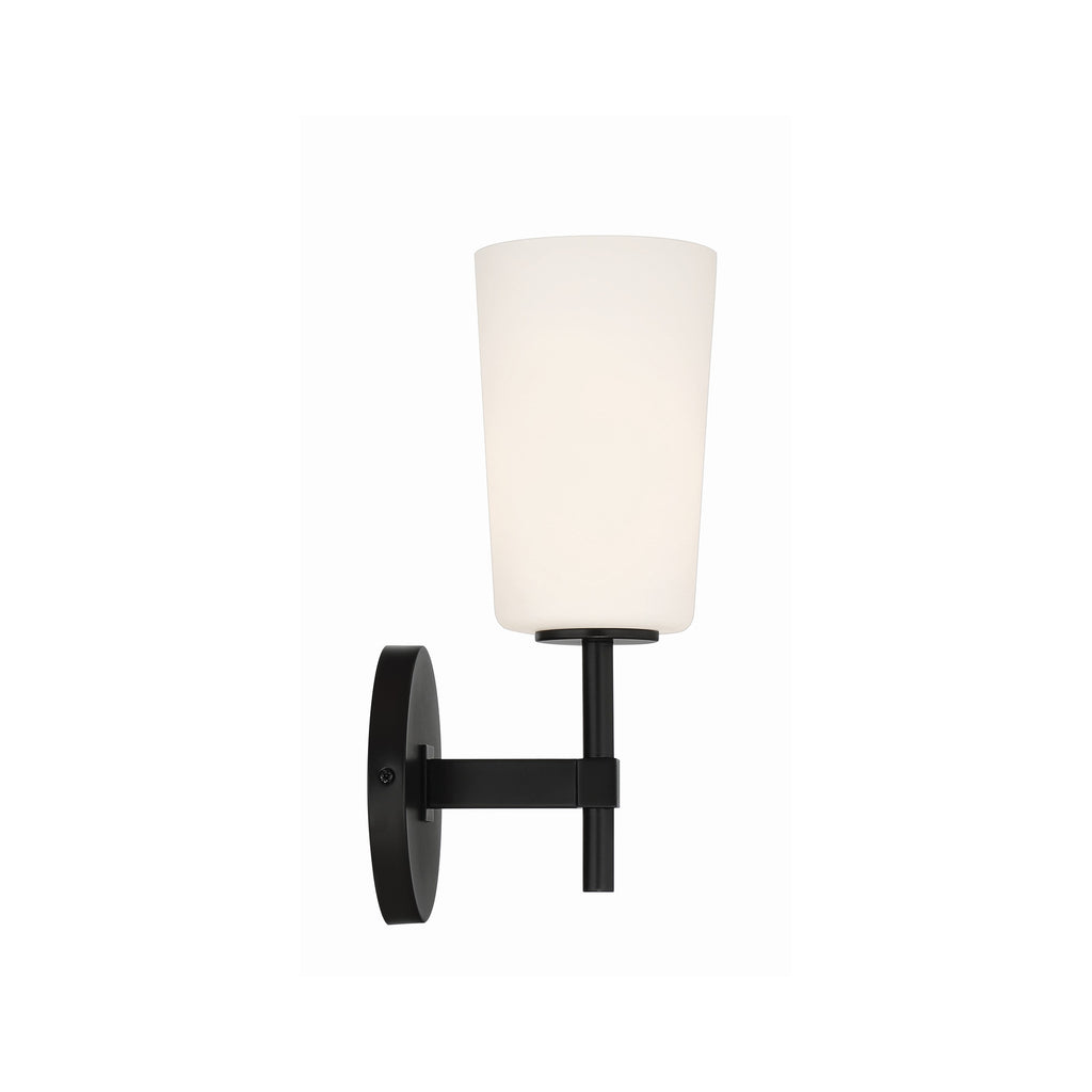 Crystorama Colton 5.5'' Sconce in Black - Additional View