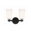 Crystorama-OPEN-BOX Colton 2 Light Sconce in Black - Front View