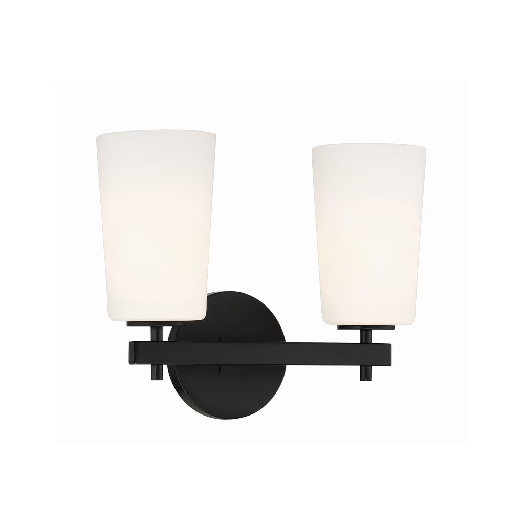 Crystorama-OPEN-BOX Colton 2 Light Sconce in Black - Additional View