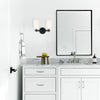 Crystorama-OPEN-BOX Colton 2 Light Sconce in Black - Lifestyle View