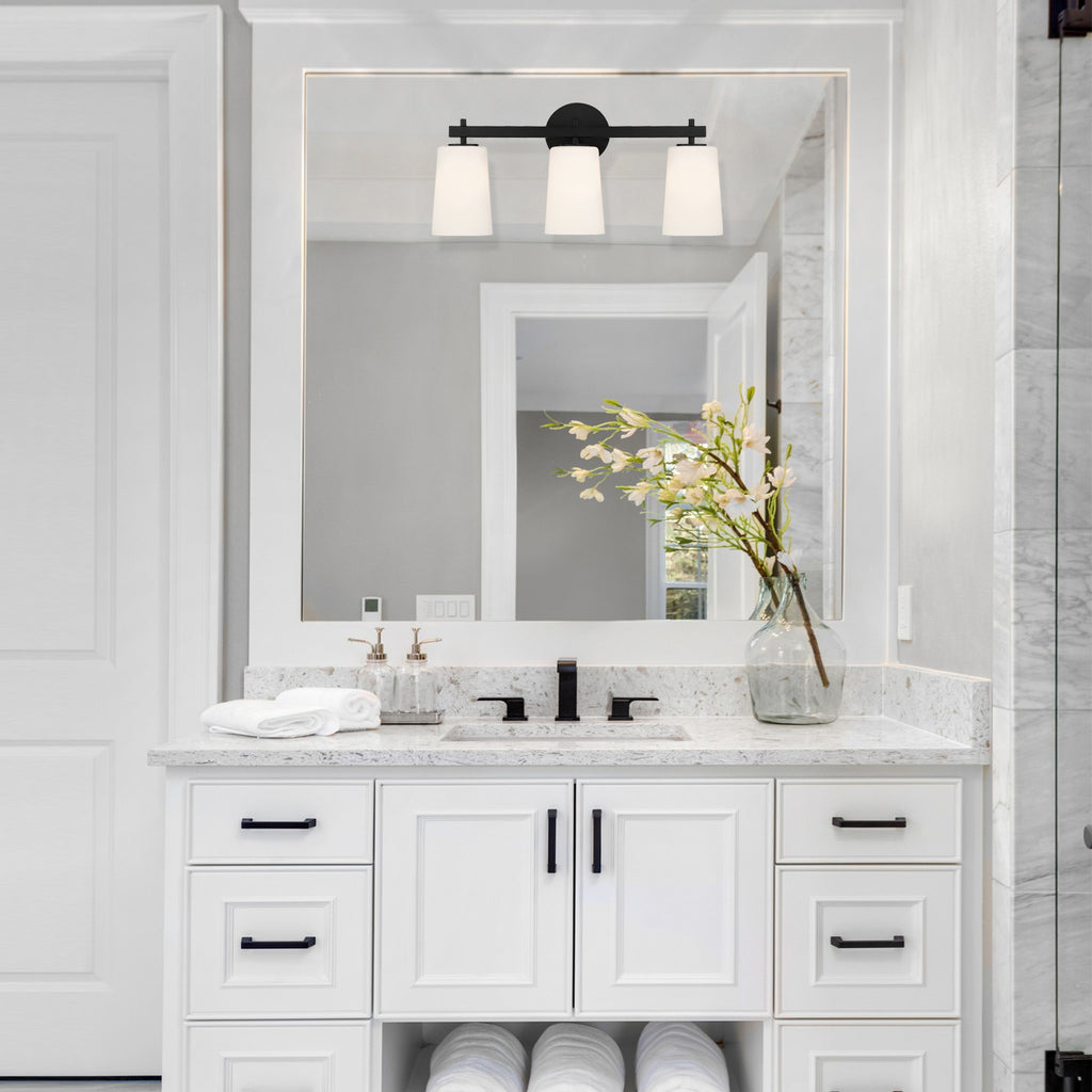 COL-103-BK Colton 3 Light Bathroom Vanity | Lifestyle Image