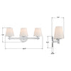 COL-203-CH Colton 24.5'' Bathroom Vanity | Dimensions Image