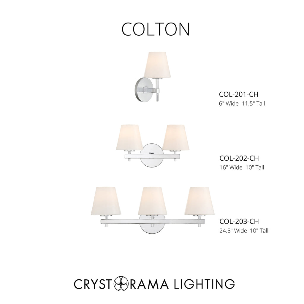 Crystorama Colton 6'' Sconce - Collection Image