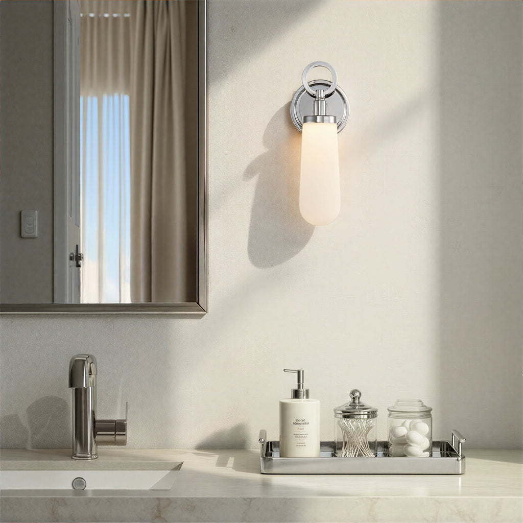 CVN-731-PN Calvin 4.75'' Integrated LED Sconce | Lifestyle Image
