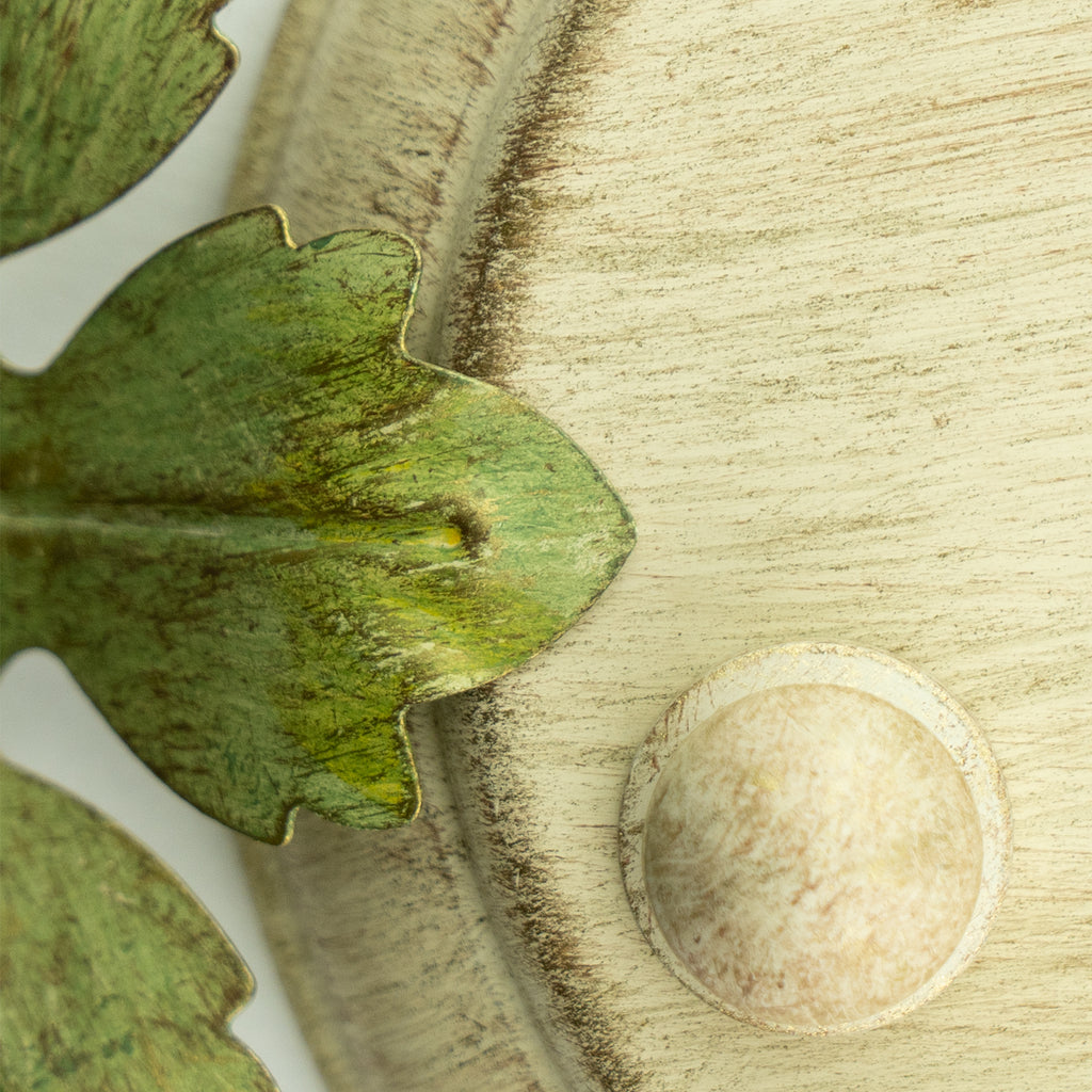 Crystorama Broche 23'' Chandelier - Champagne Green Tea Finish Detail