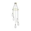 Crystorama Davis 23.25" LED Multi-Light Pendant in Modern Gold - Additional View