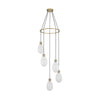 Crystorama Davis 23.25" LED Multi-Light Pendant in Modern Gold - Additional View