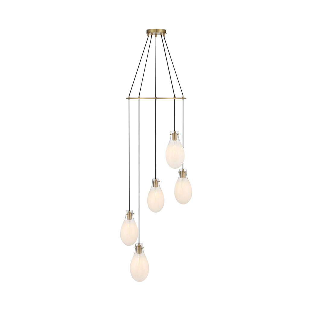 Crystorama Davis 23.25" LED Multi-Light Pendant in Modern Gold - Additional View