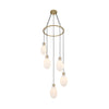 Crystorama Davis 23.25" LED Multi-Light Pendant in Modern Gold - Additional View