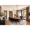 Crystorama Davis 23.25" LED Multi-Light Pendant in Modern Gold - Lifestyle View