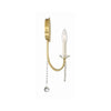 Crystorama Delilah 12.25'' Sconce in Aged Brass - Additional View