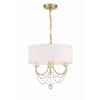 Crystorama Delilah 15.75'' Chandelier in Aged Brass - Additional View