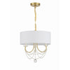 Crystorama Delilah 15.75'' Chandelier in Aged Brass - Additional View