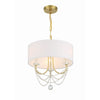 Crystorama Delilah 15.75'' Chandelier in Aged Brass - Additional View
