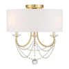 DEL-90803-AG_CEILING Delilah 3 Light Semi Flush Mount | Main Image