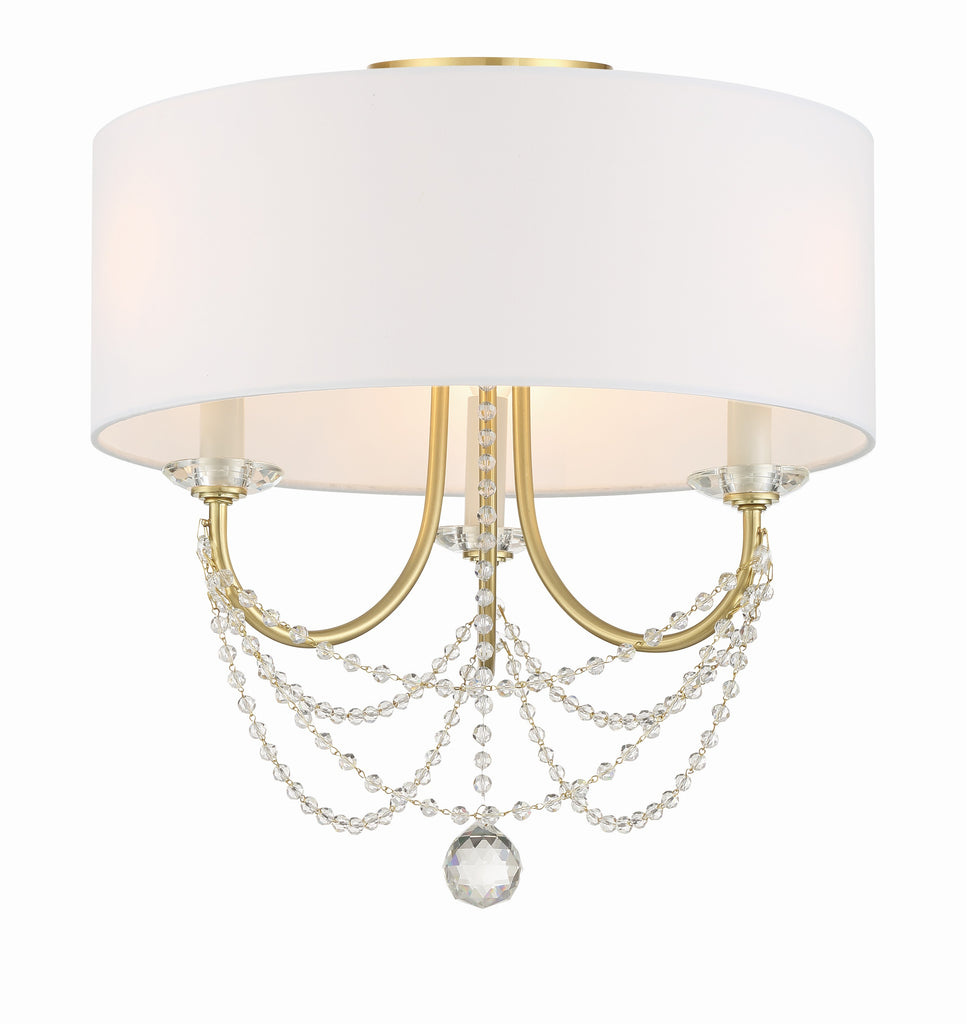 DEL-90803-AG_CEILING Delilah 3 Light Semi Flush Mount | Alternate Image