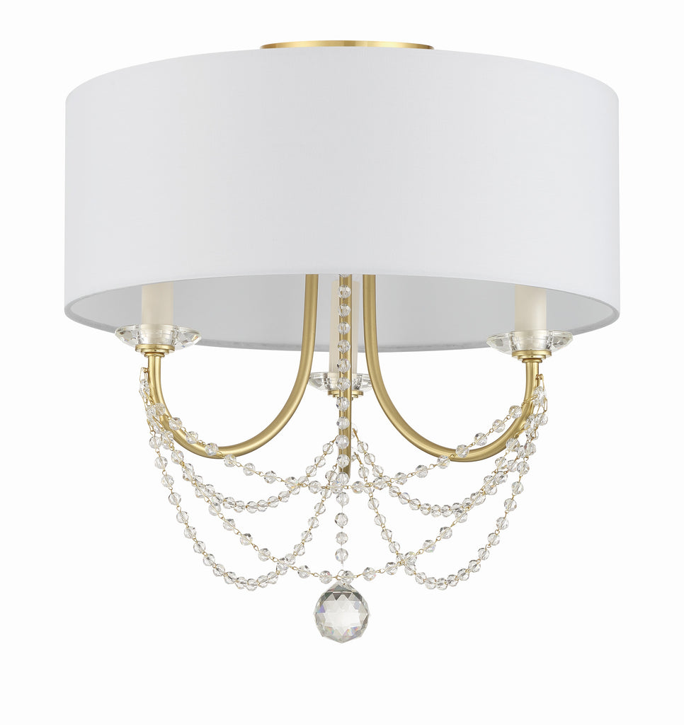 DEL-90803-AG_CEILING Delilah 3 Light Semi Flush Mount | Alternate Image