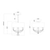 Crystorama Delilah 15.75'' Chandelier - Product Dimensions