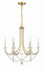 DEL-90806-AG Delilah 6 Light Chandelier | Alternate Image