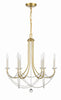 DEL-90806-AG Delilah 6 Light Chandelier | Alternate Image