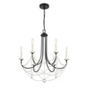 DEL-90806-MK Delilah 6 Light Chandelier | Main Image