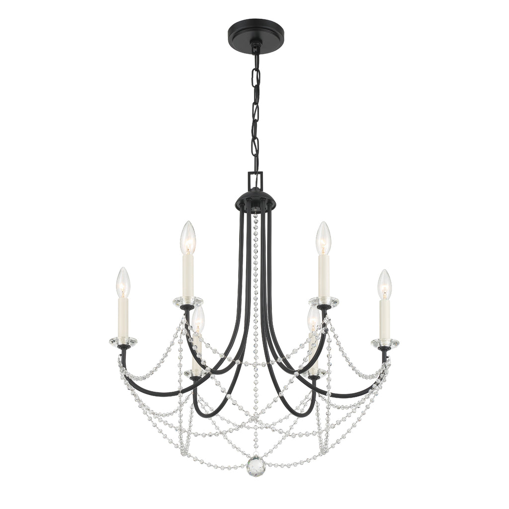 DEL-90806-MK Delilah 6 Light Chandelier | Main Image