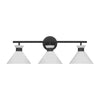 DJV1013MBK Belcarra 3 Light Bathroom Vanity | Alternate Image