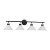 DJV1014MBK Belcarra 4 Light Bathroom Vanity | Alternate Image