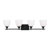 DJV1024MBK Toffino 4 Light Bathroom Vanity | Main Image