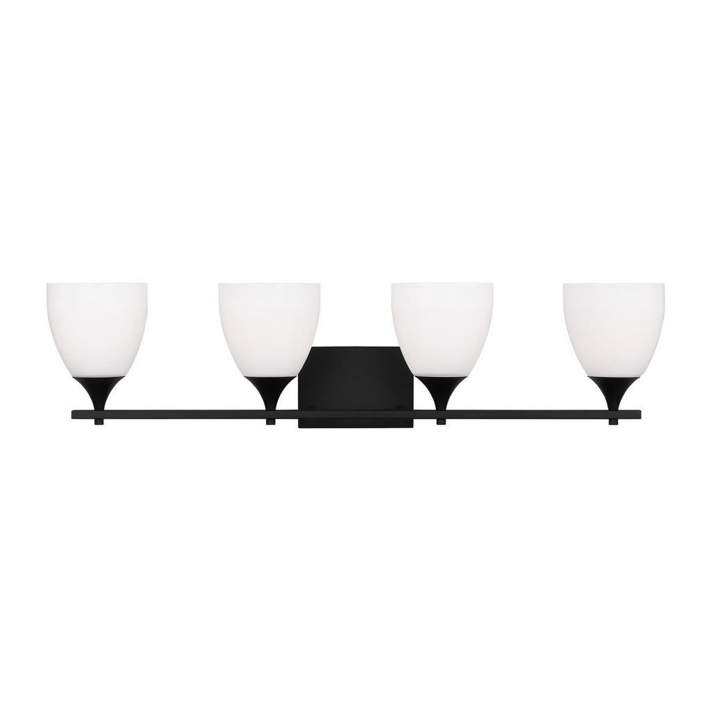 DJV1024MBK Toffino 4 Light Bathroom Vanity | Main Image