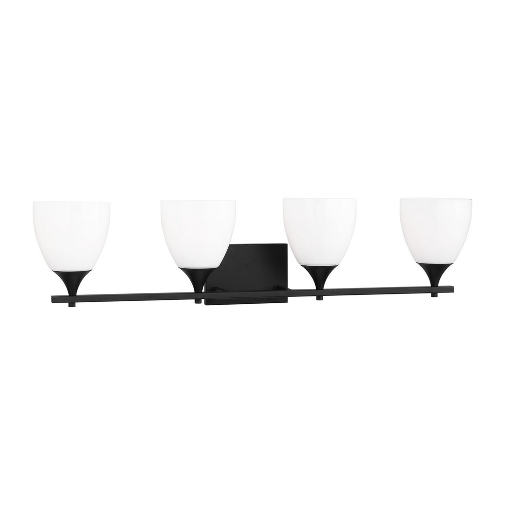 DJV1024MBK Toffino 4 Light Bathroom Vanity | Alternate Image