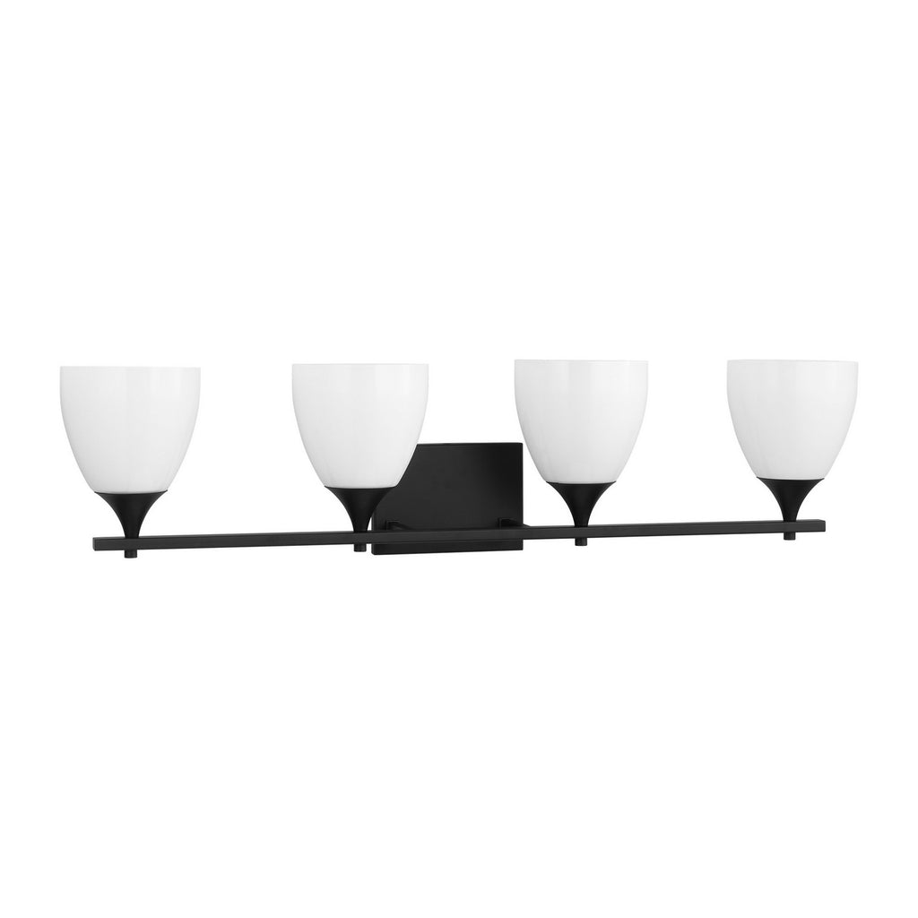 DJV1024MBK Toffino 4 Light Bathroom Vanity | Alternate Image