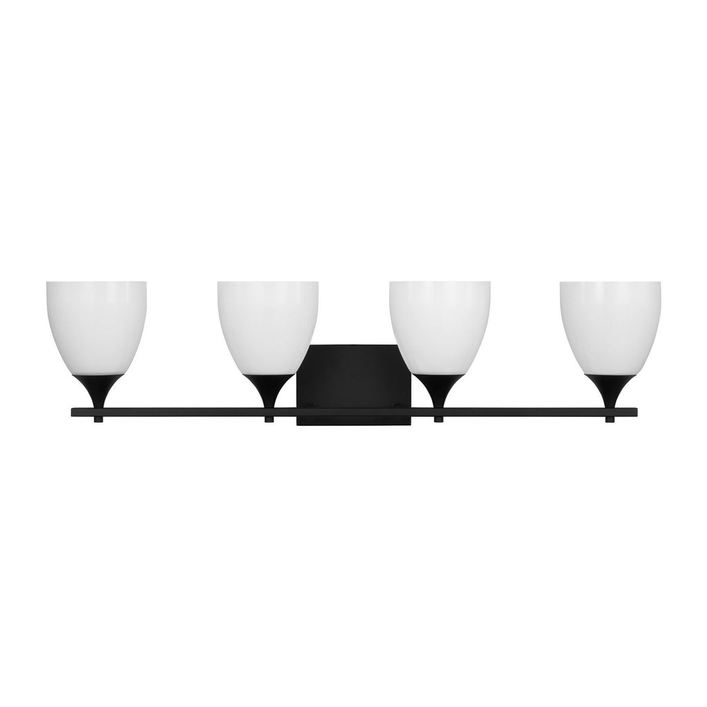 DJV1024MBK Toffino 4 Light Bathroom Vanity | Alternate Image