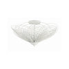 Crystorama Doral 19'' Semi Flush Mount in Matte White - Additional View