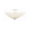 Crystorama Doral 19'' Semi Flush Mount in Matte White - Additional View