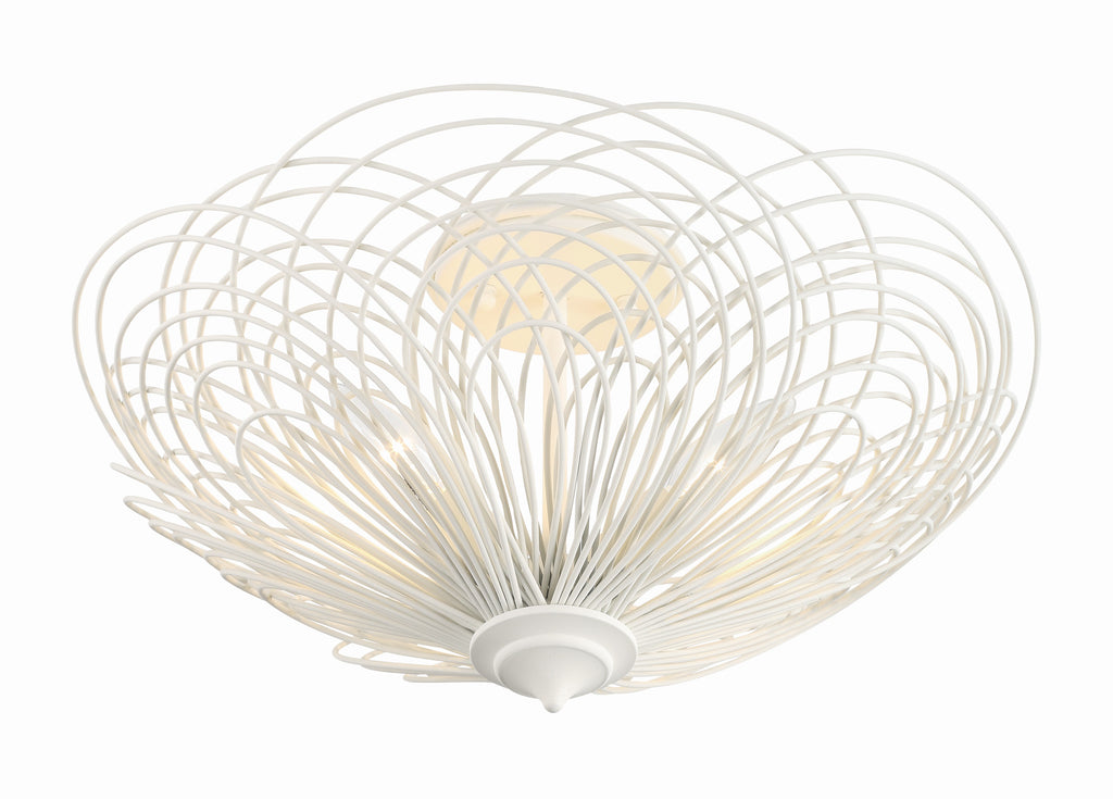 DOR-B7703-MT Doral 3 Light Semi Flush Mount | Alternate Image