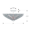 Crystorama Doral 19'' Semi Flush Mount - Product Dimensions