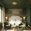 Crystorama Doral 19'' Semi Flush Mount in Renaissance Gold - Lifestyle View