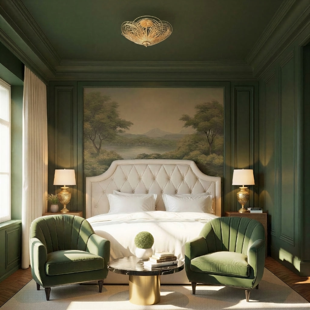 DOR-B7703-RG Doral 19'' Semi Flush Mount | Lifestyle Image