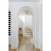 Crystorama Doral 19'' Semi Flush Mount in Renaissance Gold - Lifestyle View