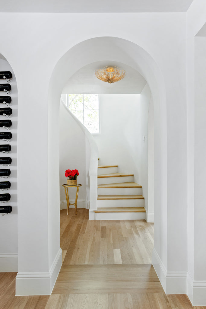 DOR-B7703-RG Doral 19'' Semi Flush Mount | Lifestyle Image