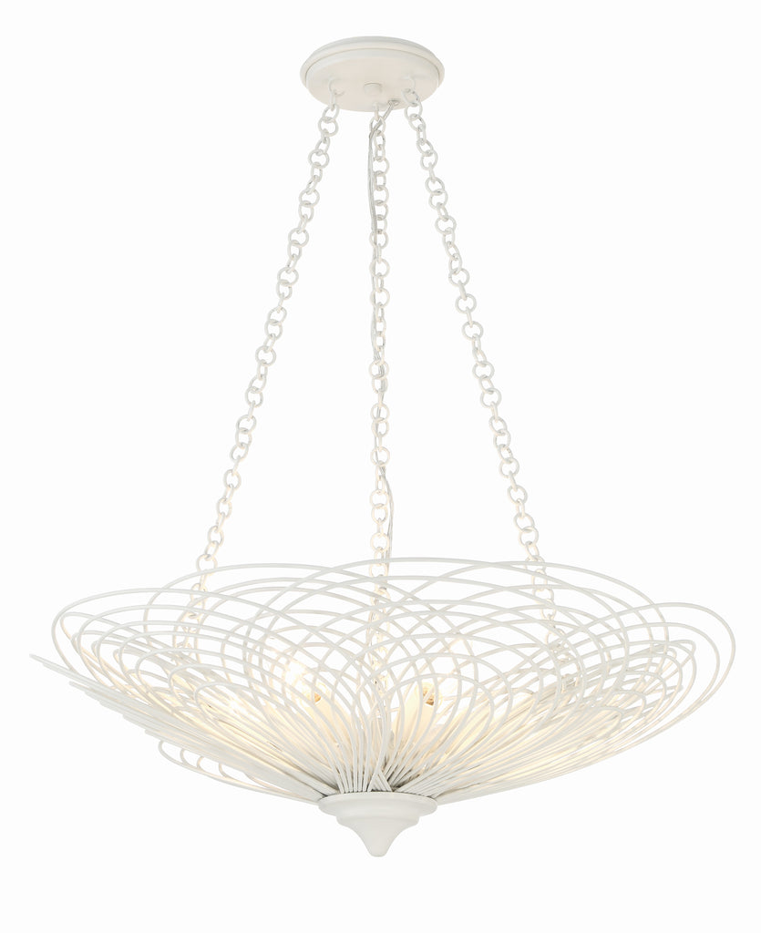 DOR-B7706-MT Doral 6 Light Chandelier | Main Image