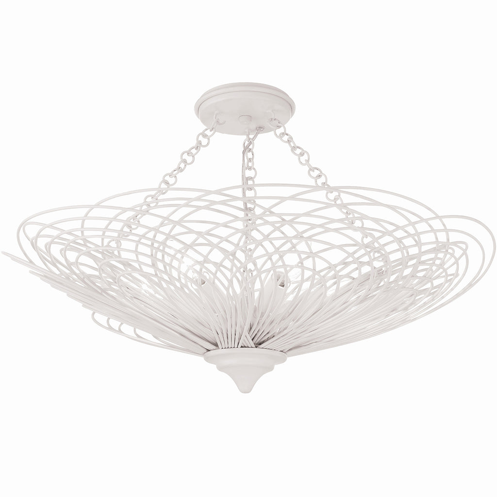 DOR-B7706-MT_CEILING Doral 6 Light Semi Flush | Alternate Image