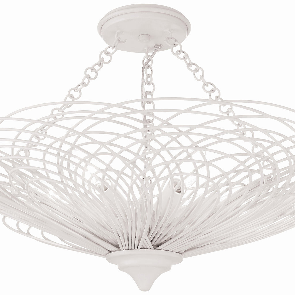 DOR-B7706-MT_CEILING Doral 6 Light Semi Flush | Alternate Image