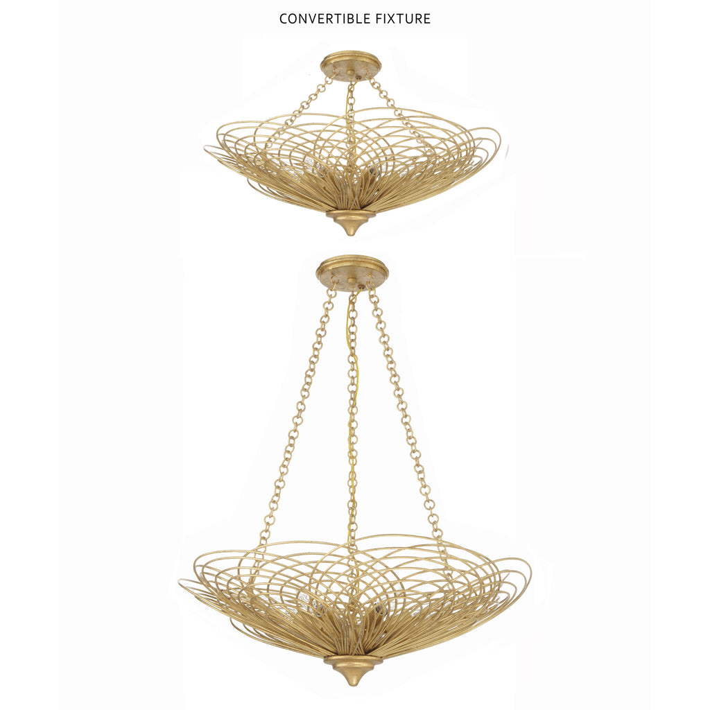 Crystorama Doral 24'' Chandelier in Renaissance Gold - Additional View